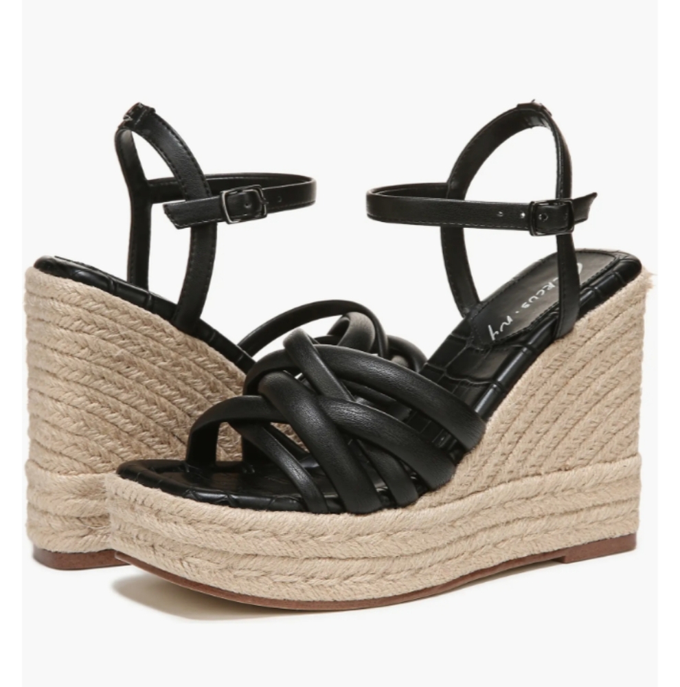 New w/Box Circus NY By Sam Edelman Irene Espadrille Platform Wedge Sandals